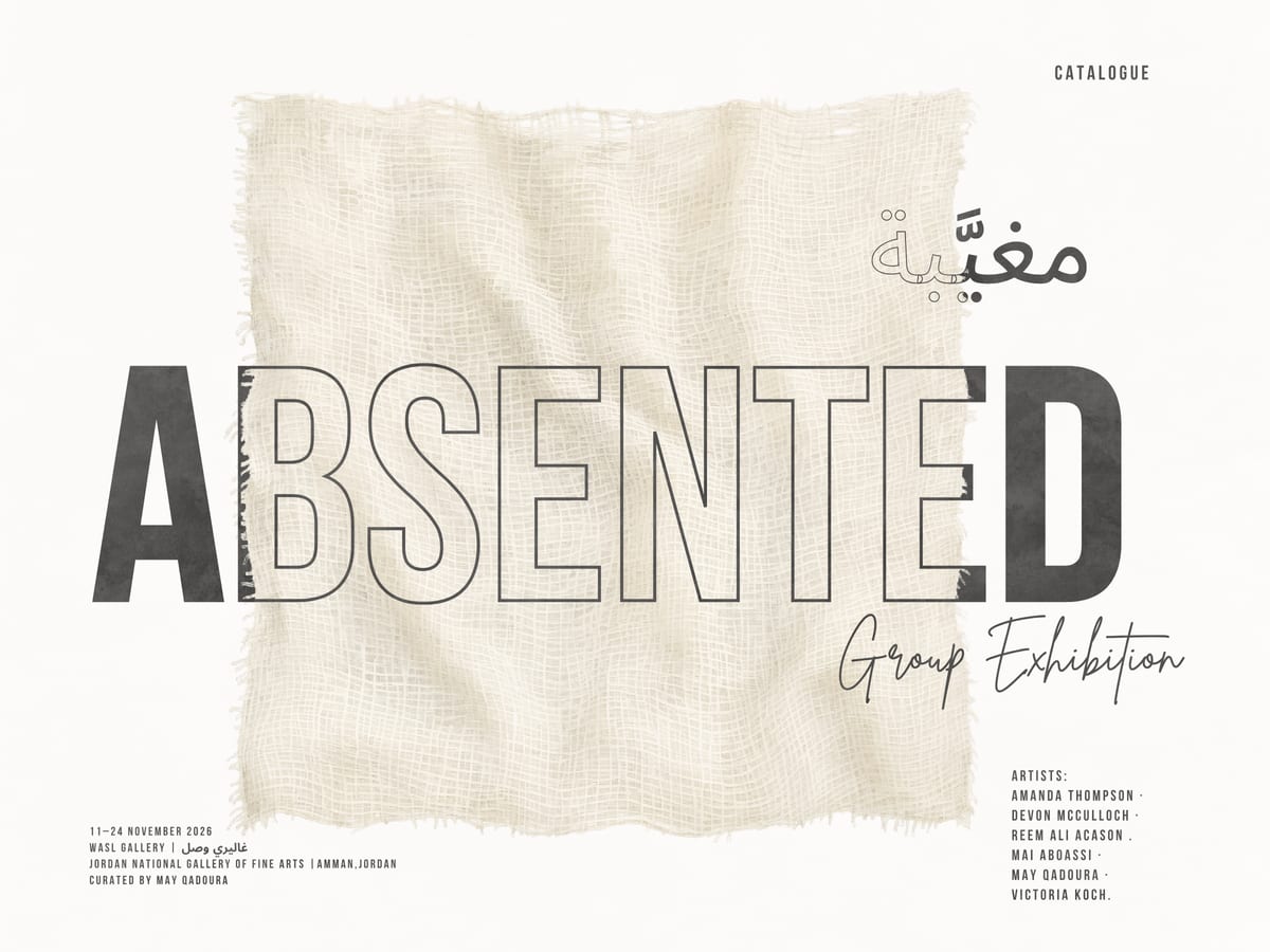 Catalogue cover: Absented, group exhibition