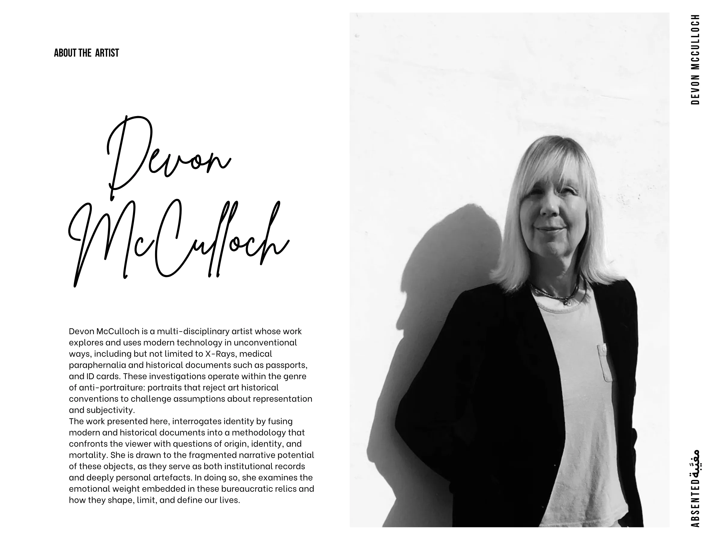 Page 6: Devon McCulloch — About the Artist, full size