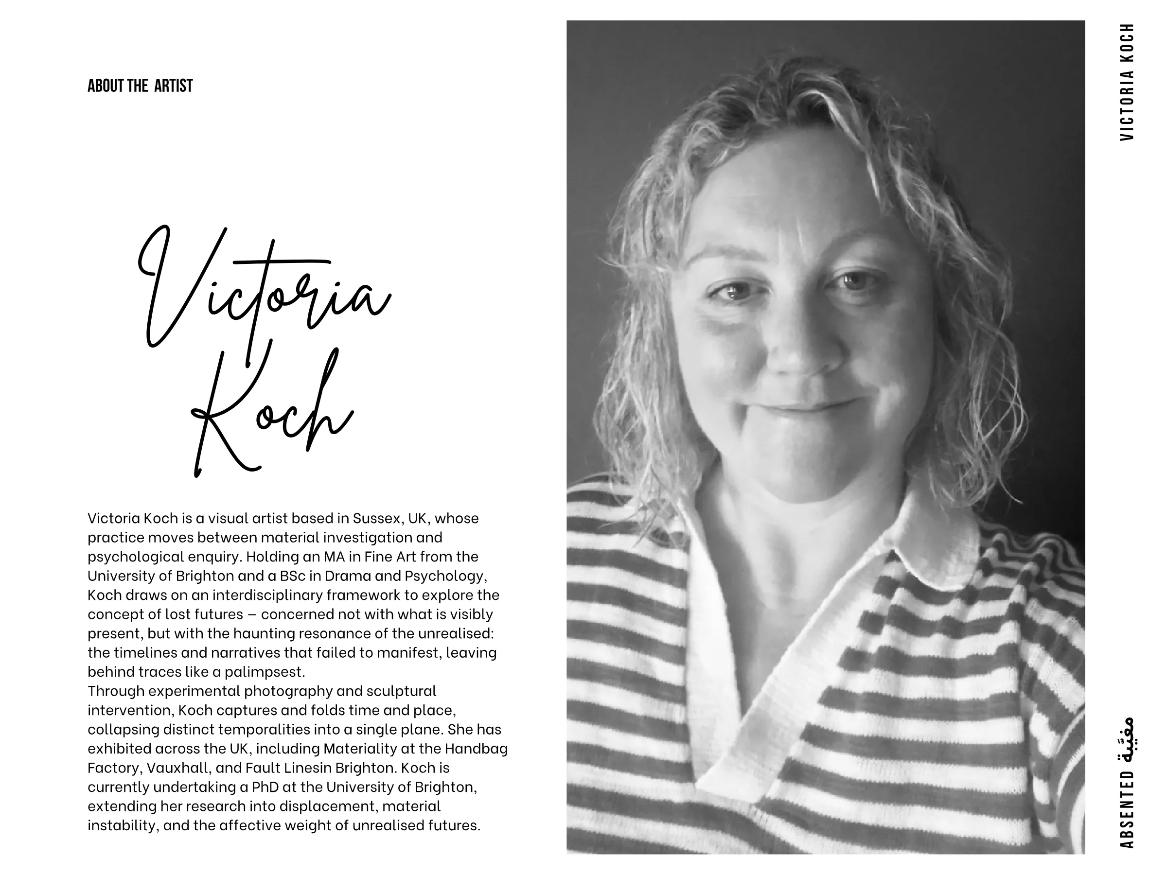 Page 20: Victoria Koch — About the Artist, full size